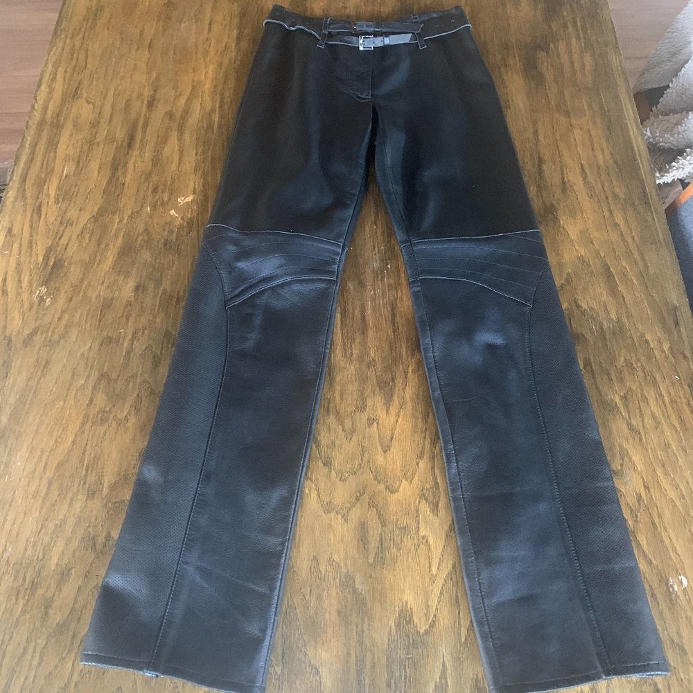 BCBGMaxAzria Black Leather Pants